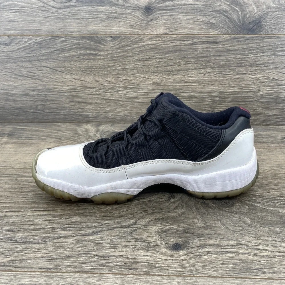 Air‎ Jordan 11 Retro Low TD Toddler Black White Red Basketball Shoes 3.5Y 528896